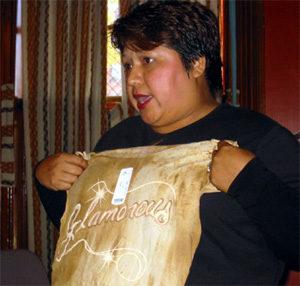 Maura with blouse at CASA de Maryland.JPG